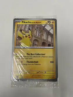 IN HAND Pikachu At The Museum Jumbo Pokemon Card (International shippping) - Image 1