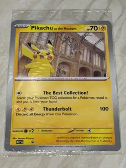 In Hand - Pikachu At The Museum Pokemon Card Jumbo Oversized - Natural History - Image 4