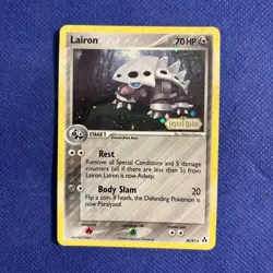 Lairon 38/92 Stamped Reverse Holo Ex Legend Maker Pokemon Card - LP - Image 1
