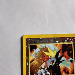 Pokemon Card - Entei #34 Black Star WOTC Movie Promo Reverse Holo - DAMAGED - Image 5