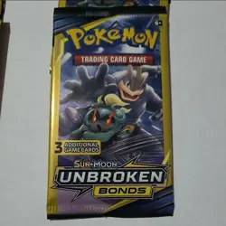 Pokemon 2019 Unbroken Bonds 3 Card Booster Pack Unweighted New Factory Sealed - Image 4