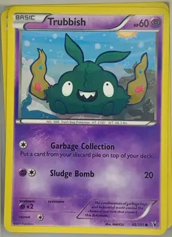 Trubbish 48/101 Regular Common Noble Victories Pokemon Card 2011 LP - Image 1