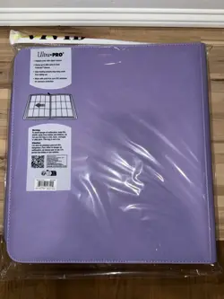 Ultra Pro: Vivid 12-Pocket Zippered PRO Binder - Purple - 480 Cards Total - Image 2