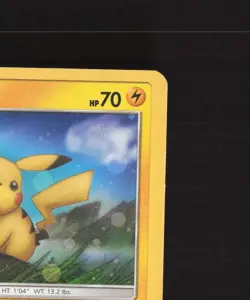 Pikachu SM183 Sun & Moon Black Star Promo Cosmos Holo Pokemon Card MP - Image 4