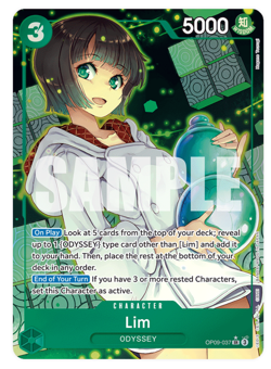 Lim ALT ART (OP09-037 SR) One Piece Card Game English - Image 1