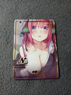 Nino Nakano Quintuplets N65 GENKI PARADE goddess story waifu anime card - Image 1
