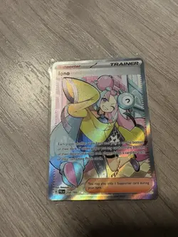 Pokemon Iono 254/193 SV02 Paldea Evolved Ultra Rare Full Art Trainer Holo - Image 1