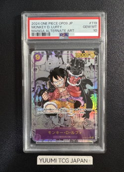PSA 10 Luffy OP09-119 Manga Alt Art Emperors in the New World ONE PIECE Japanese - Image 1