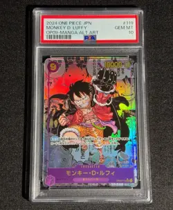 PSA 10 Luffy OP09-119 Manga Alt Art Emperors in the New World Japanese ONE PIECE - Image 1