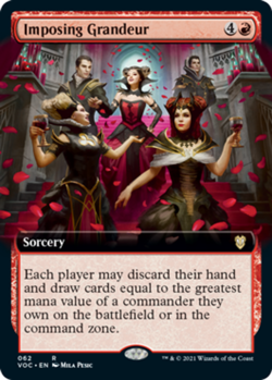 1x Imposing Grandeur - Extended Art Light Play MTG Magic - Kid Icarus - - Image 1