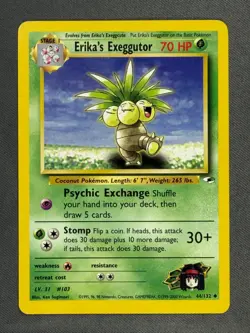 Erika's Exeggutor 44/132 Gym Heroes Uncommon Basic Stage 1 Pokemon Card NM - Image 1