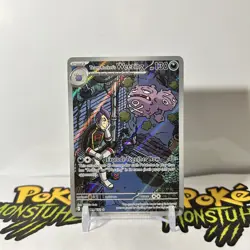 Team Rocket's Weezing - 199/182 Illustration Rare Destined Rivals Pokemon - NM - Image 1