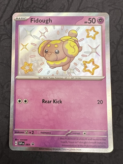 Pokemon TCG English Shiny Fidough 069 Black Star Promo - Image 1