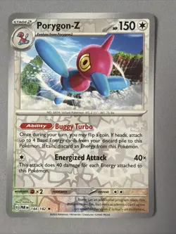 Pokemon TCG * Paradox Rift * 144/182 Porygon-Z REVERSE HOLO Rare * FRESH PK - Image 1