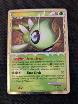 Pokemon Celebi Prime 92/102 Heart Gold Soul Silver Triumphant - Image 2