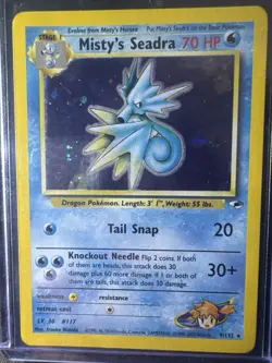 Pokemon TCG - Misty’s Seadra #9 - Pokemon Gym Heroes (2000)- Holo - NM - Image 1