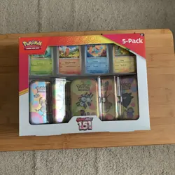 Pokemon 151 5-pack Mini Tin Costco Bundle (magneton) - Image 1