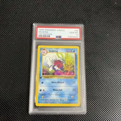 SEAKING 1999 POKEMON JUNGLE 1ST EDITION UNCOMMON GEM MT 46/64 PSA 10 Q1739 - Image 1