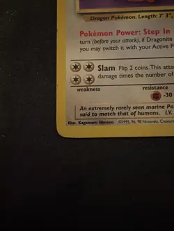 Pokemon TCG - Dragonite - Non Holo - Fossil Set - WOTC 1999 - Vintage - MP - Image 5