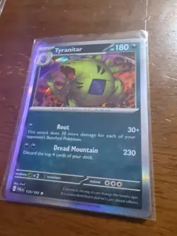 Tyranitar - 135/193 - Pokemon TCG Paldea Evolved (2023) - NM - Cosmos Holo Rare - Image 2