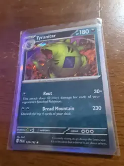 Tyranitar - 135/193 - Pokemon TCG Paldea Evolved (2023) - NM - Cosmos Holo Rare - Image 3