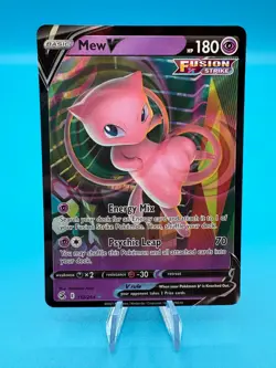 Pokemon TCG Mew V Fusion Strike 113/264 Holo Ultra Rare Near Mint - Image 1