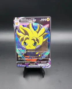 Pokemon Pikachu Vcos Cosplay (NON-TCG) HoloFoil Pokemon DISPLAY Cards For Kids - Image 4