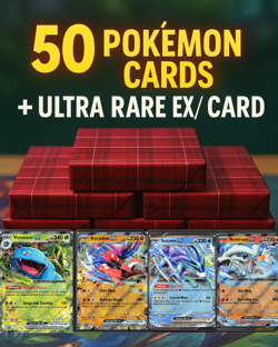 50 Pokemon Cards - V/EX Ultra Rare Card - GUARANTEED - Pokemon TCG Bulk Lot - Image 1