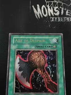 YUGIOH AXE OF DESPAIR ULTRA RARE MRL-E002 1ST EDITION PLAYED - Image 3