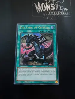 YUGIOH THE FANG OF CRITIAS ULTRA RARE LCKC-EN037 1ST EDITION - Image 1