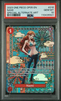 2023 One Piece Op05 Awakening Of The New Era Nami #016 PSA 10 - Image 1