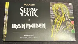 New MTG Secret Lair X IRON MAIDEN Album Art Rainbow Foil Edition 2025 Magic Card - Image 1