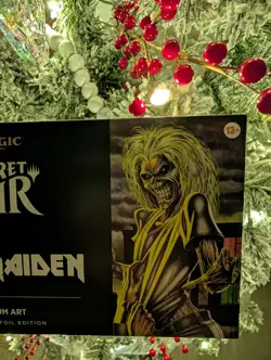 In hand MTG Secret Lair x Iron Maiden: Album Art - Rainbow FOIL Edition (Sealed) - Image 4