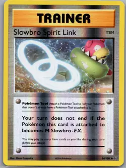 Slowbro Spirit Link 86/108 Reverse Holo XY - Evolutions - Pokemon Card - NM - Image 1