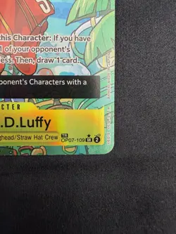 Monkey.D.Luffy (TR) OP07-109 Two Legends Foil One Piece tcg Treasure Rare - Image 3
