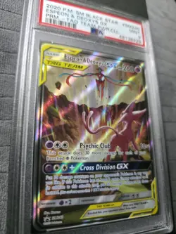 Espeon & Deoxys GX SM240 Tag Team Promo BSP Power Collection MINT PSA 9 Pokemon - Image 3