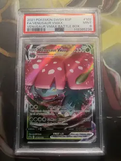 Venusaur VMAX SWSH102 SWSH: Sword & Shield Promo Cards Holo PSA 9 - Image 1
