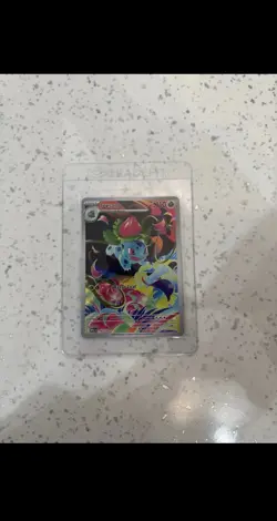 Pokemon TCG Ivysaur 134/132 Ultra Rare Mega Evolution Holo Full Art Mint Card - Image 1