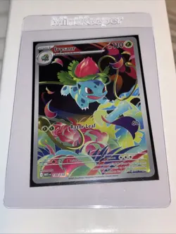 Pokemon TCG Ivysaur 134/132 Ultra Rare Mega Evolution Holo Full Art Mint Card - Image 1