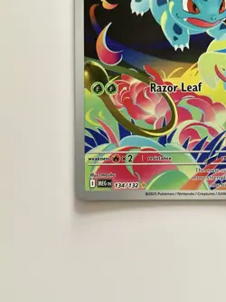 Ivysaur Illustration Rare 134/132 Mega Evolution 2025 Pokemon TCG Card NM - Image 4