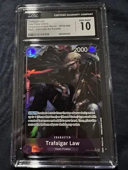 One Piece Trafalgar Law OP09-069 Alt Art CGC 10 English - Image 1