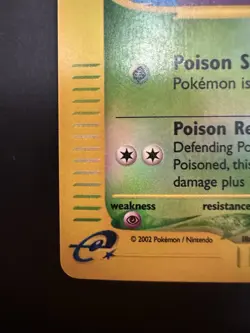 Arbok Reverse Holo 035/165 Pokemon TCG Expedition WoTC Rare Lightly Played - Image 4