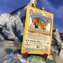 Dragonite - 5 Pokemon 1999 WB First Movie - Black Star Promo LP - Image 3