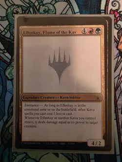 EfteeKay, Flame of the Kav, Gavin Verhey Unknown Event Playtest Card - Image 1