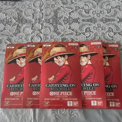 Bandai One Piece Card Game Carrying On His Will OP-13 Booster Packs 5x English - Image 1