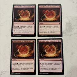 Magic the Gathering MTG Carnelian Orb Of Dragonkind Play Set Of 4 Cards - Image 1