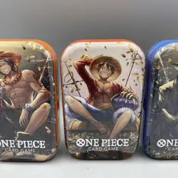 Bandai Namco One Piece Card Game - Tin Pack Set Vol.2 (TS-02, OP-13) Lot Of 3! - Image 3