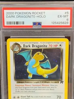 2000 Team Rocket Dark Dragonite 5/82 Holo (PSA 6) Re Grade Would Be 7 Or 8! - Image 4