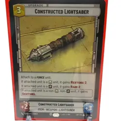 Constructed Lightsaber Star Wars Unlimited Legendary Non-Foil LOF 261/264 NM - Image 1