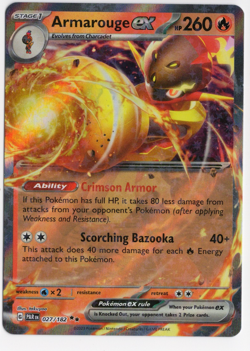Armarouge ex 027/182 Paradox Rift Holo Pokemon Card - Image 1